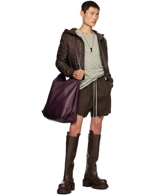 Rick Owens Brown Pull On Bogun Boots for Men | Lyst Rick Owens Brown Pull On Bogun Boots for Men | Lyst