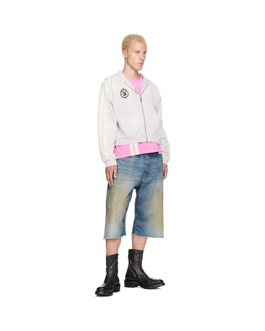 424 White Academy Hoodie for men