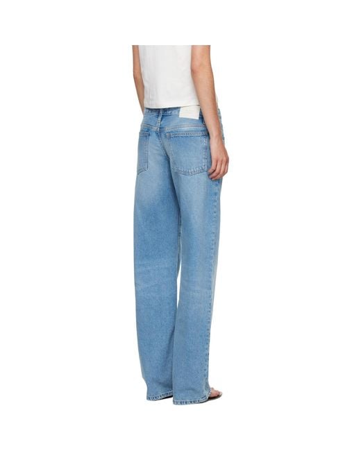 St. Agni Blue Outland Denim Edition Mid Rise Balloon Jeans