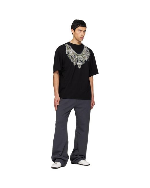 we11done Black Cross Necklace T-Shirt for men