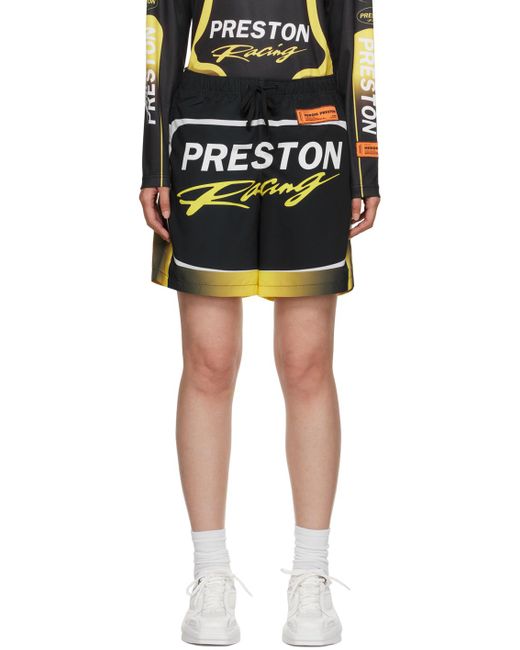 Heron Preston Black Preston Racing Shorts