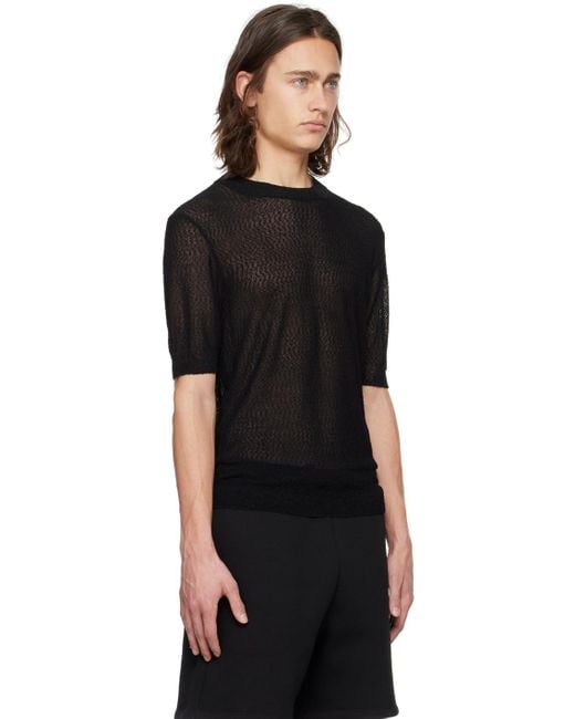 メンズ AMI セミシア トップス Black