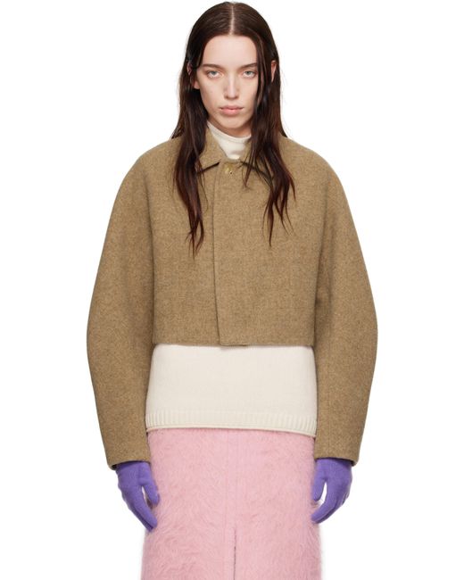 ジャケット・アウター AURALEE SPONGE WOOL MELTON SHORT BLOUSON BIOTOP(ビオトープ) / WOMEN【AURALEE】SPONGE WOOL MELTON SHORT