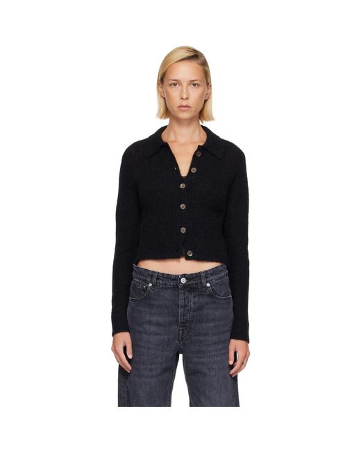 Our Legacy Black Mazzy Polo Cardigan