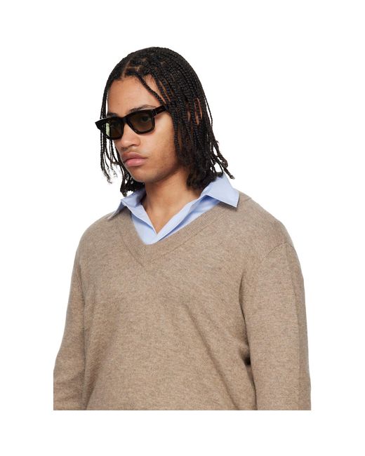 Retrosuperfuture Black Sintesi Sunglasses for men