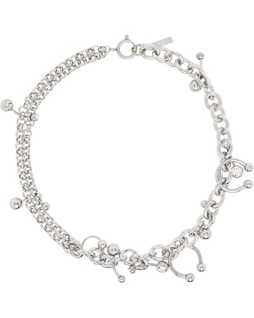 Justine Clenquet Metallic Holly Necklace