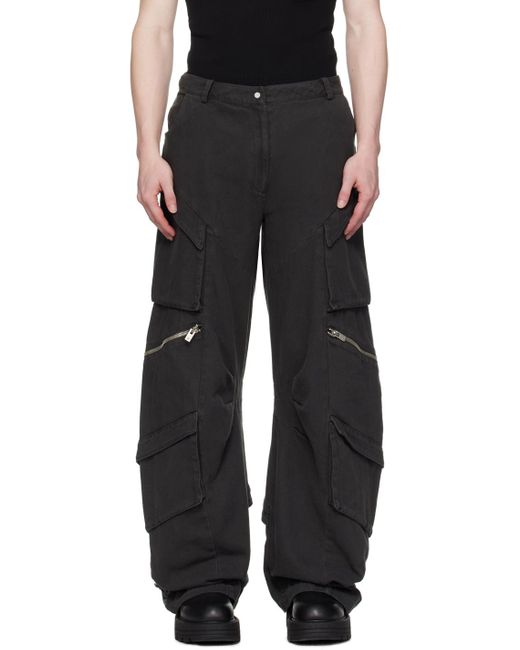 Pantalon cargo calyx gris HELIOT EMIL pour homme en coloris Black