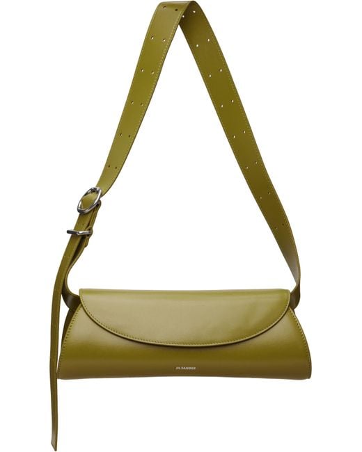 Jil Sander Green Cannolo Small Bag
