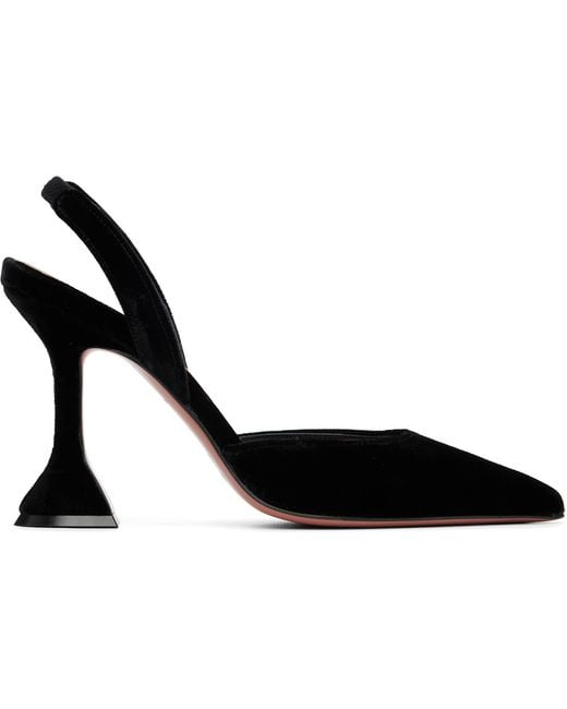 AMINA MUADDI Black Holli 95 Sling Heels