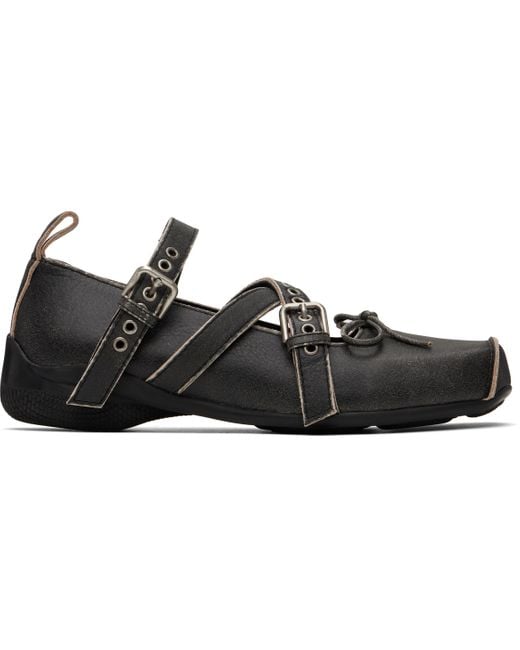 人気 ☆OPEN YY☆ CROSS BUCKLE BALLET FLATS OPEN YY