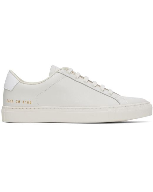 Common Projects Black Off- Retro Bumpy Sneakers for men