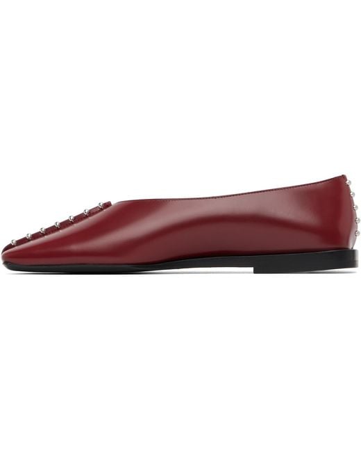 Jil Sander Black Leather Ballerina Flats