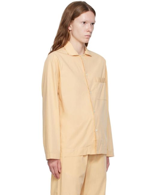 Tekla Natural Button Pyjama Shirt