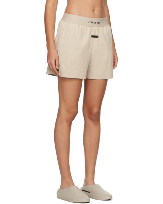 Fear Of God Natural Taupe 'the Lounge' Shorts