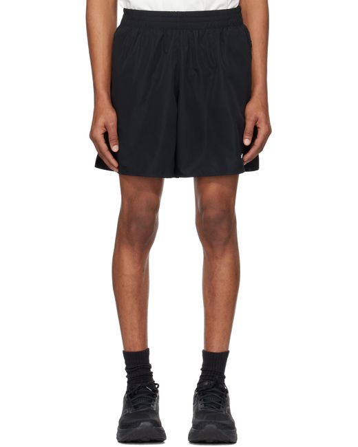 メンズ Jil Sander ブラック ボンディングロゴ ショートパンツ Black