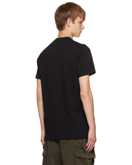 Moncler Black Printed T-shirt for men