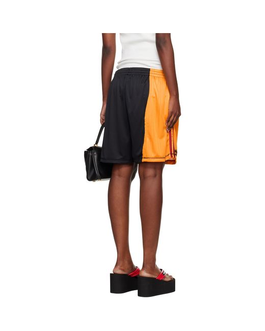 Martine Rose Black Collage Football Shorts