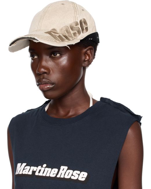 Martine Rose Blue Ssense Exclusive Roll Back Cap