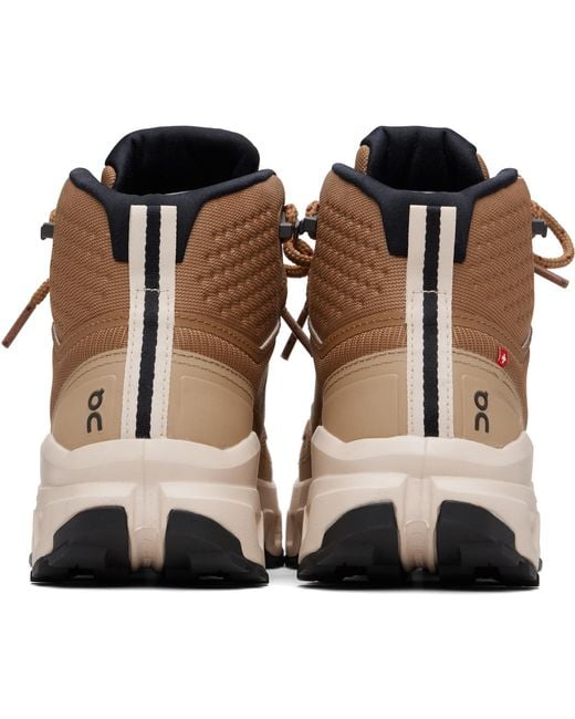 On Shoes Black Cloudrock Mid Waterproof Sneakers