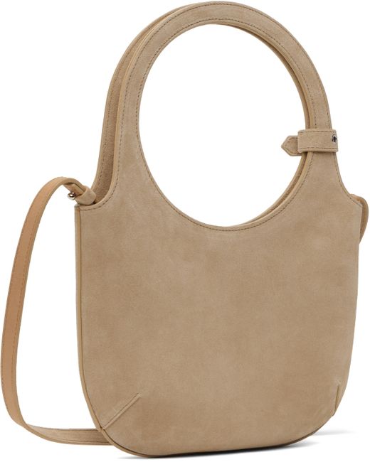Courreges ベージュ Holy スエード バッグ Brown