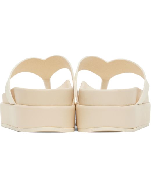 Ancient Greek Sandals オフホワイト Charys 2Flatform ビーチサンダル Black