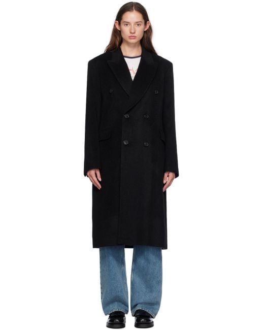 新品正規品 Our Legacy Whale Coat チェスターコート 46 Our Legacy - Whale Coat Black Hairy Wool