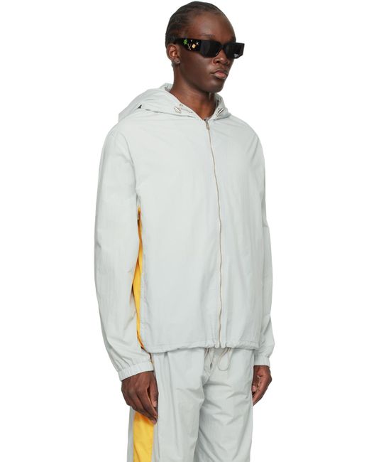Lanvin Black Gray & Yellow Future Edition Jacket for men