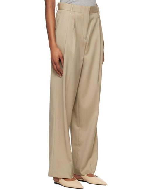 Rohe Natural Pleated Trousers