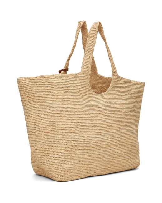 Anine Bing Natural Lili Raffia Tote