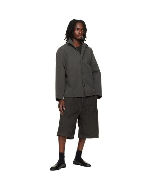 Fear Of God Black Garment Dyed Cotton Sport Jacket for men