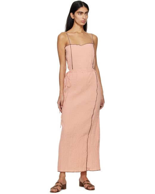 Baserange Pink Shok Maxi Skirt
