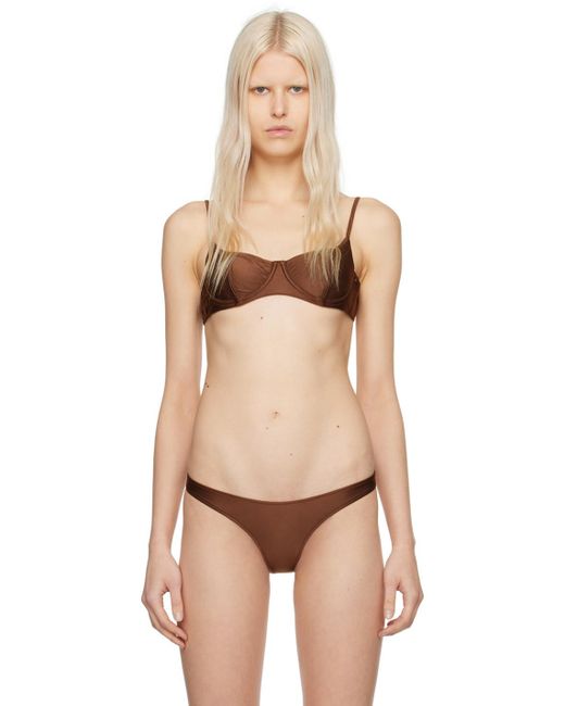 Haut de bikini cola brun Frankie's Bikinis en coloris Natural