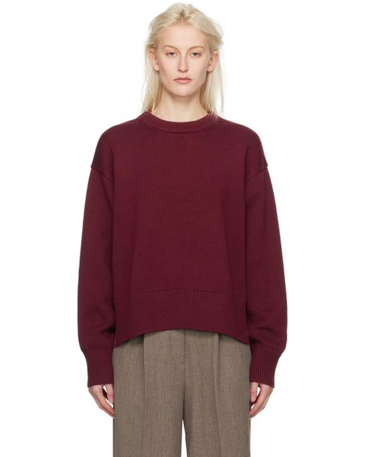 Pull hima bourgogne exclusif à ssense Studio Nicholson en coloris Red