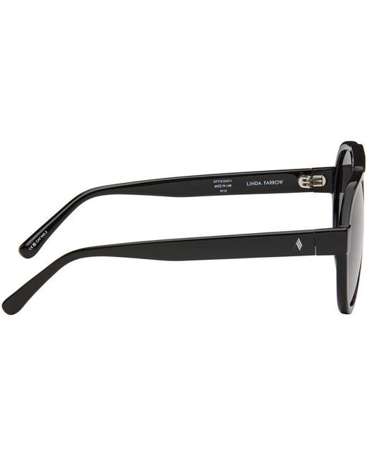 The Attico Black Linda Farrow Edition Jurgen Sunglasses
