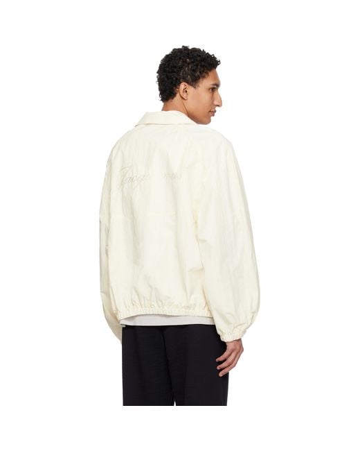 Jacquemus White Off- 'The Windbreaker' Jacket for men