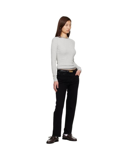 Citizens of Humanity Black Anissa Straight Leg Jeans