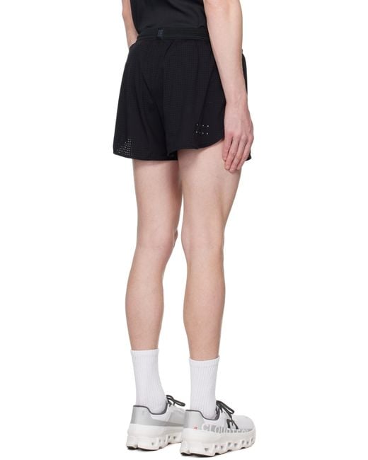 OVER OVER Black Track Shorts for men