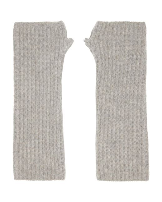 MM6 by Maison Margiela Gray Fisherman Knit Arm Warmers