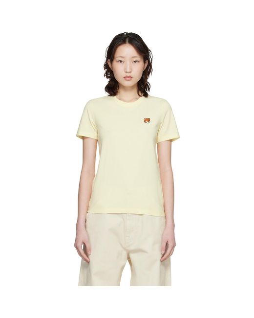 Maison Kitsuné Natural Fox Head Regular T-Shirt