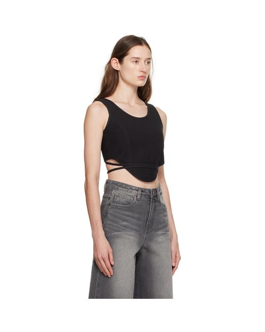 Low Classic Black Convertible Tank Top