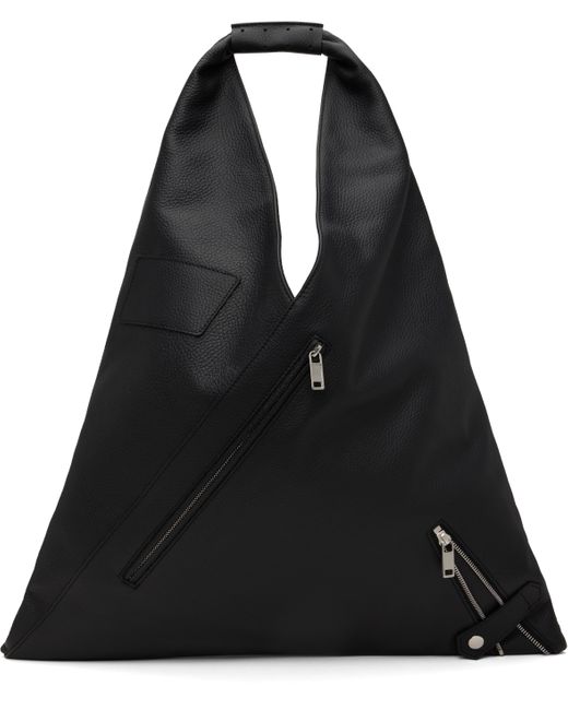 MM6 by Maison Martin Margiela ブラック ミディアム クラシック トライアングルトート Black