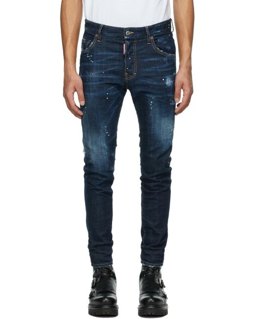 Jean icon talent skater édition zlatan ibrahimović DSquared² pour homme en coloris Blue