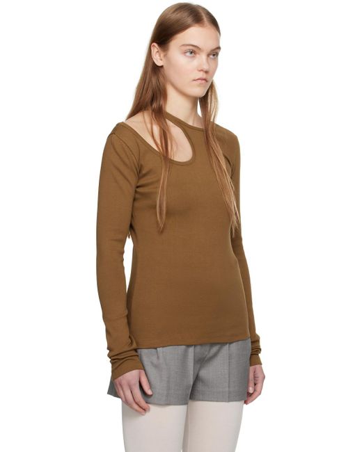 Low Classic Black Curve Hole Long Sleeve T-Shirt