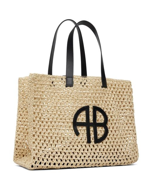 Anine Bing Natural Large Rio Tote