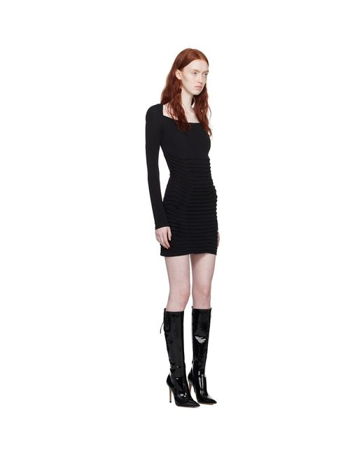 Dion Lee Black Ventral Minidress