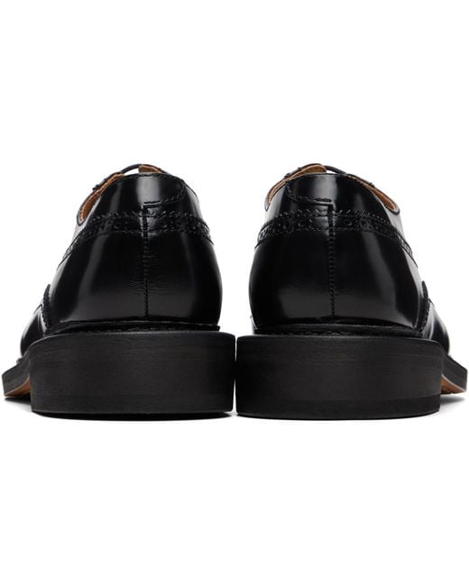 Our Legacy Black Brogue Parade Derbys for men