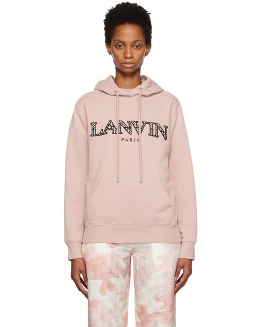 Lanvin Pink Curb Hoodie | Lyst