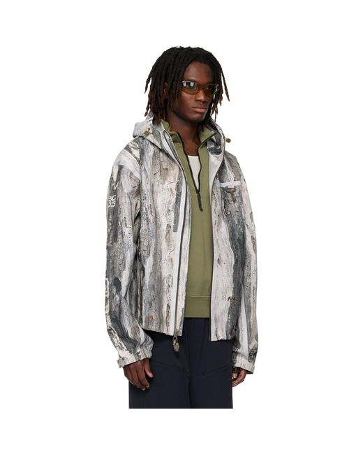 RCOS Black Khaki Sequoia Shell Jacket for men
