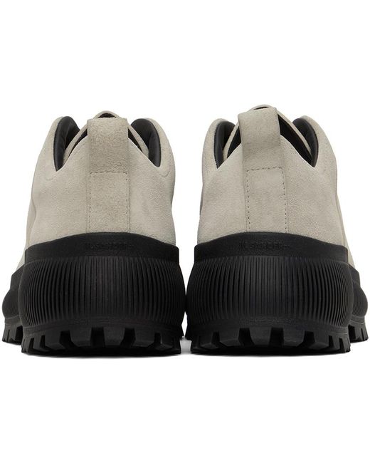 Jil Sander Black Gray Low-top Sneakers
