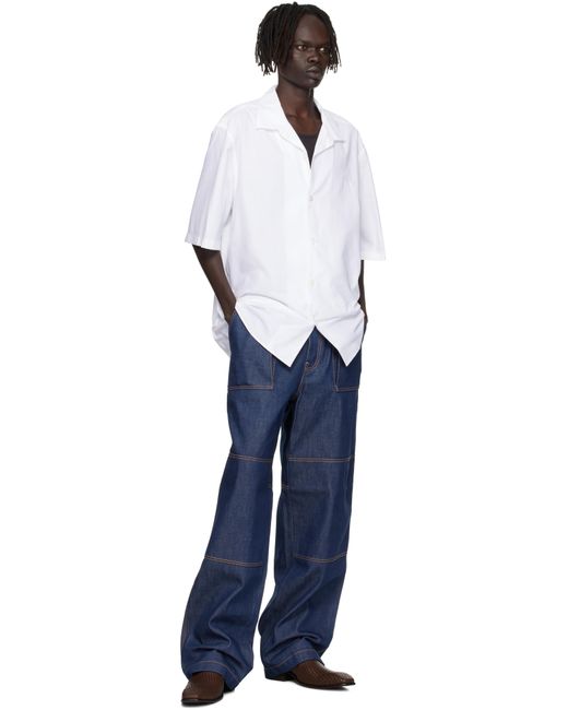 Pantalon Bleu En Denim Acne pour homme en coloris Blue